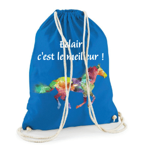 sac cheval bleu
