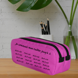 Trousse 2 compartiments Maths "je connais mes tables"