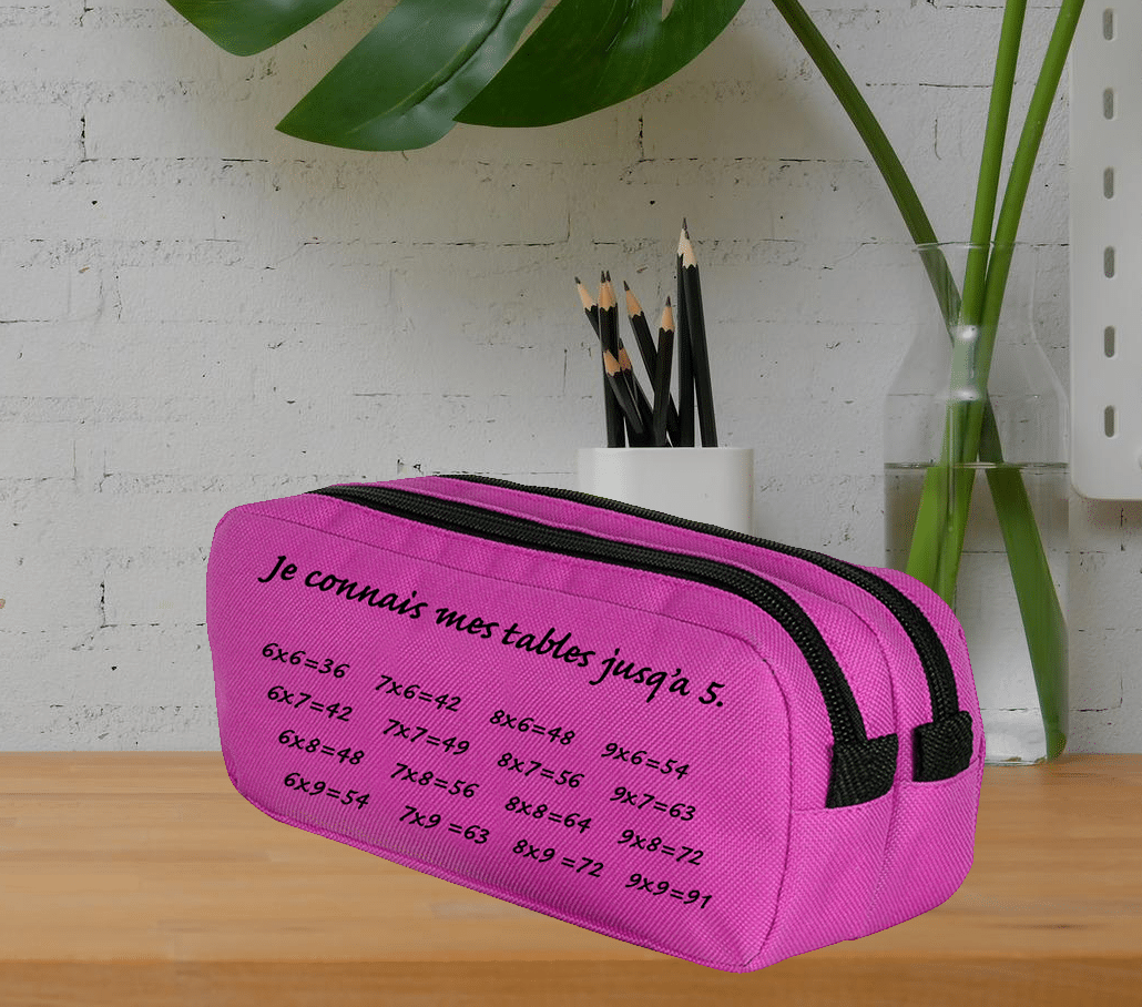 Trousse 2 compartiments Maths "je connais mes tables"