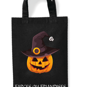 sac coton citrouille chapeau