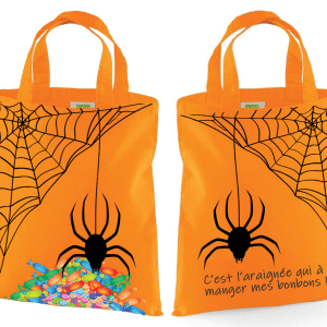 sac coton araignée bonbon