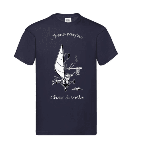 t shirt j'peux pas j'ai char à voile