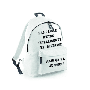 sac à dos intelligente et sportive blanc