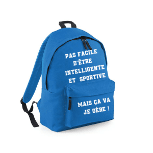 sac à dos intelligente et sportive bleu