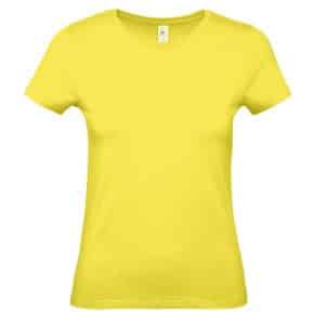 t-shirt coton CLUB femme jaune