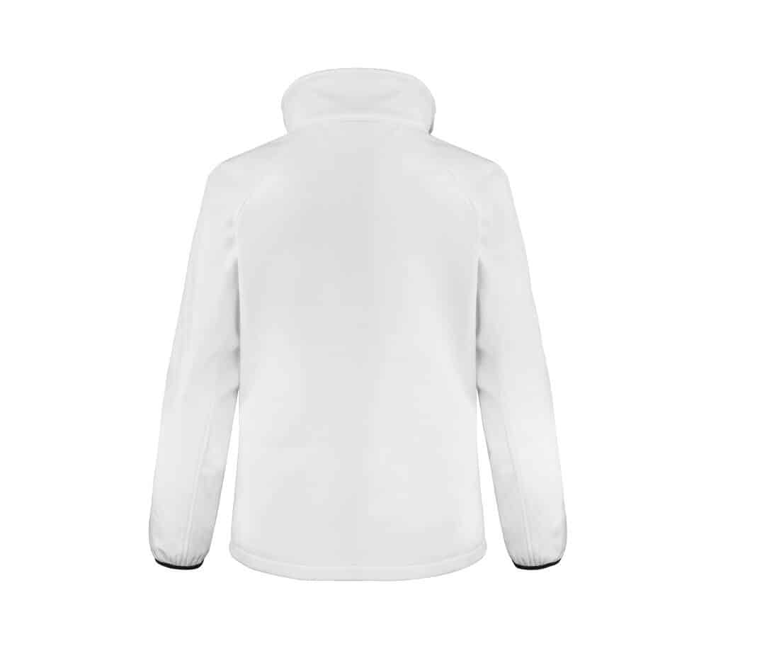 veste sofshell dos femme blanc