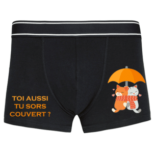 boxer sortir couvert noir