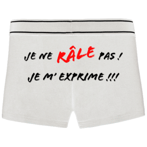 boxer j'mexprime blanc