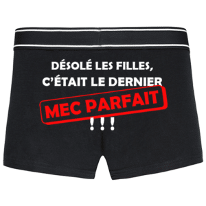 boxer mec parfait noir