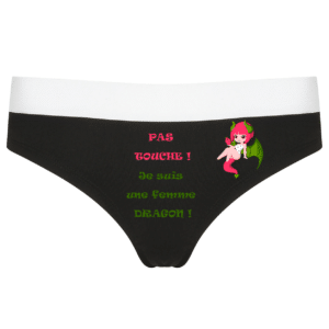 Culotte femme dragon noir