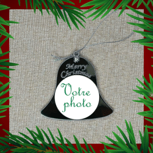 cloche de sapin de noel personnalisable photo