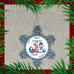 deco sapin flocon argent personnalisable 7
