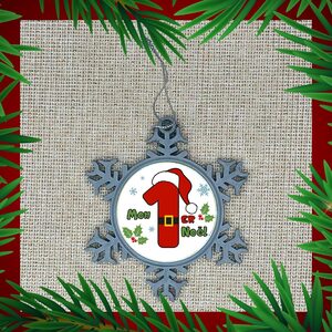 Flocon argent 1er noel 1