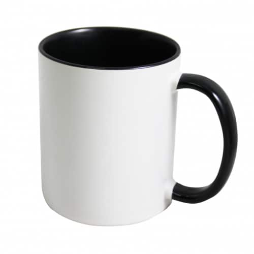 mug bicolore noir