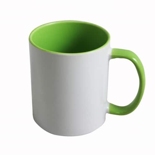 mug bicolore vert