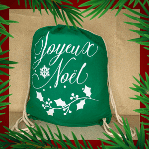 sac cadeau vert