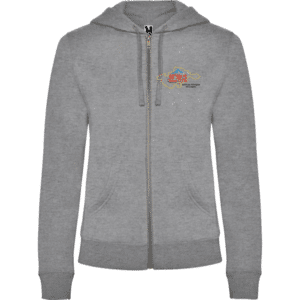 face sweat zippé ESC3R femme, impression couleur