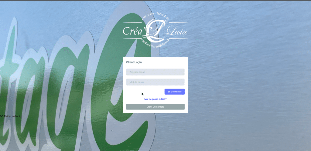 Ecran de connexion espace.client.bzh