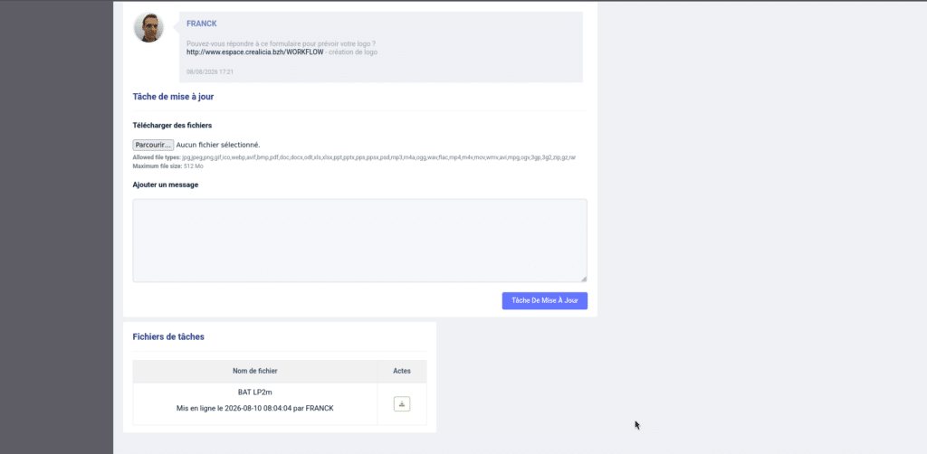 Joindre un fichier